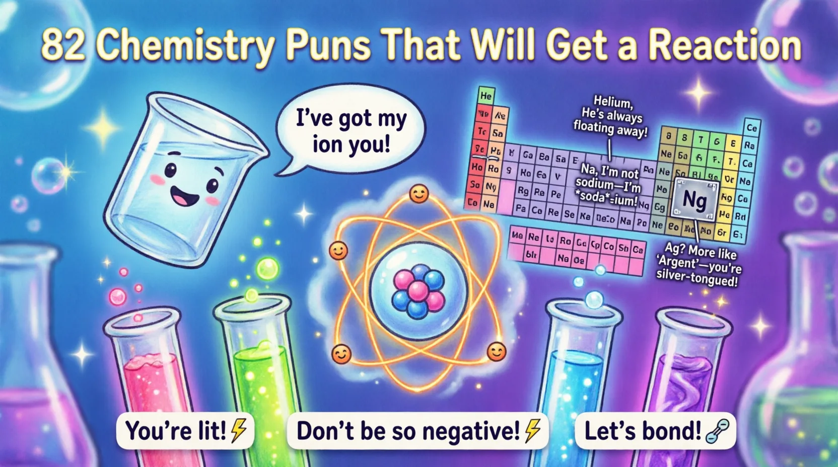 82 Chemistry Puns That Will Get a Reaction chemistry puns