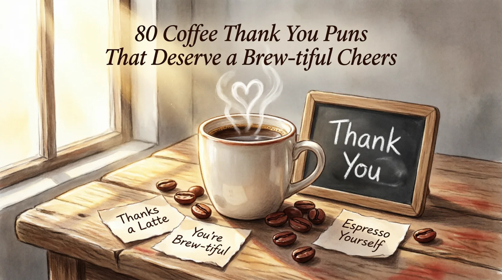 80 Coffee Thank You Puns That Deserve a Brew-tiful Cheers coffee thank you puns
