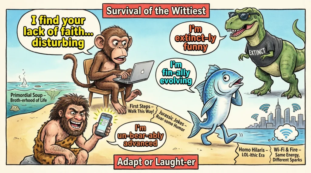 evolution puns