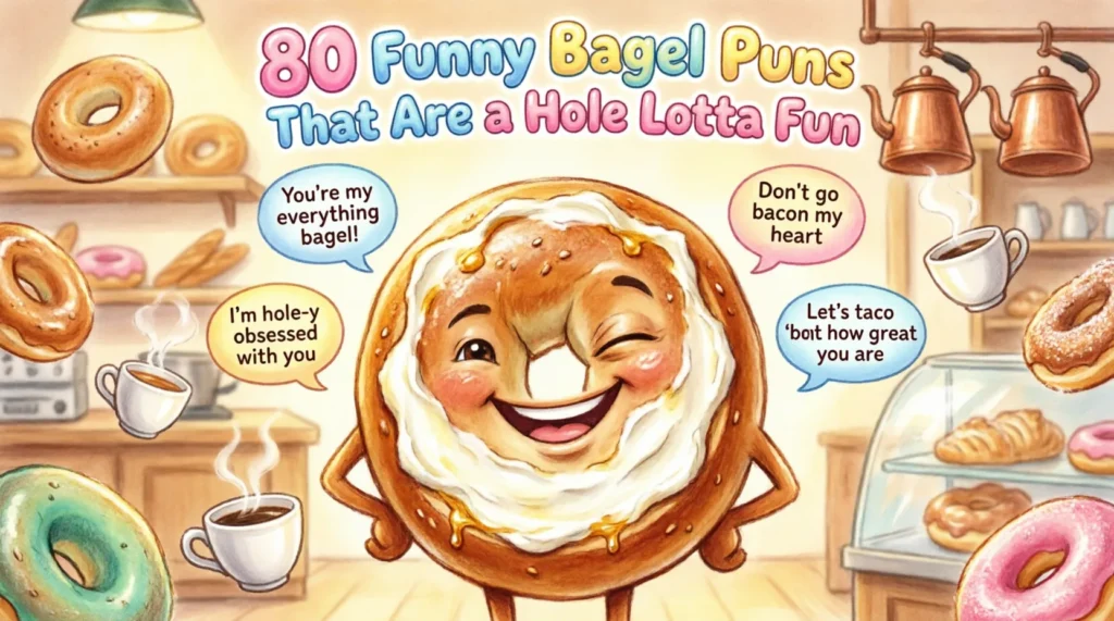 funny bagel puns