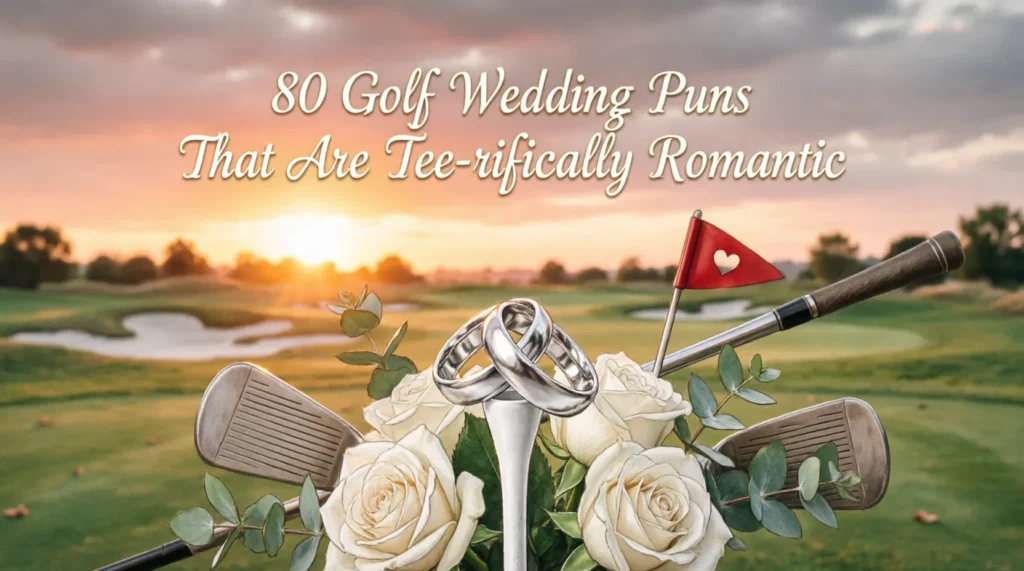 golf wedding puns