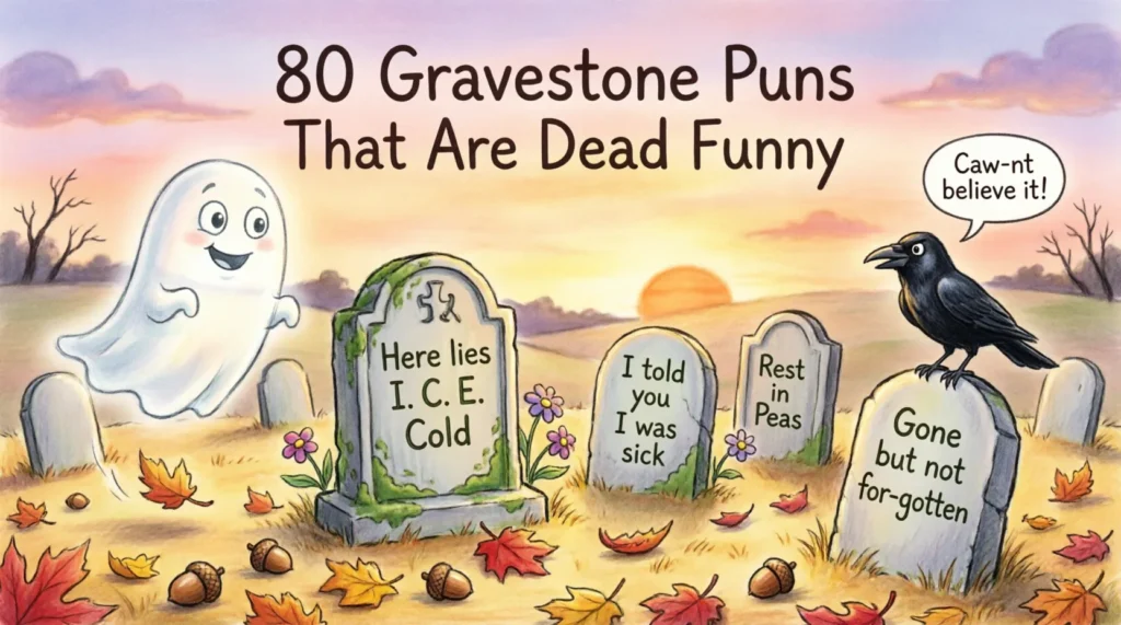 gravestone puns