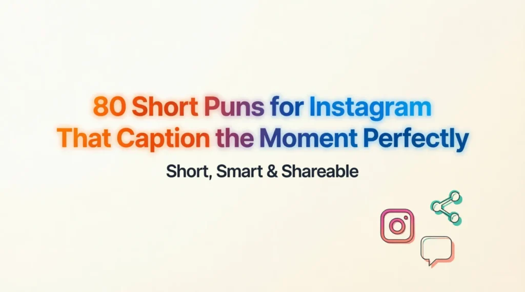 short puns for instagram