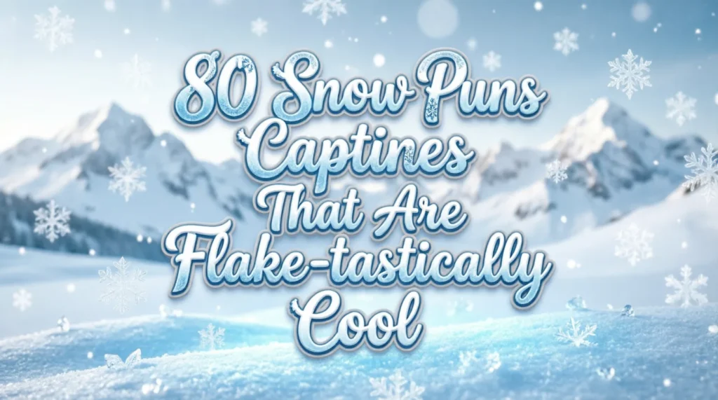 snow puns captions