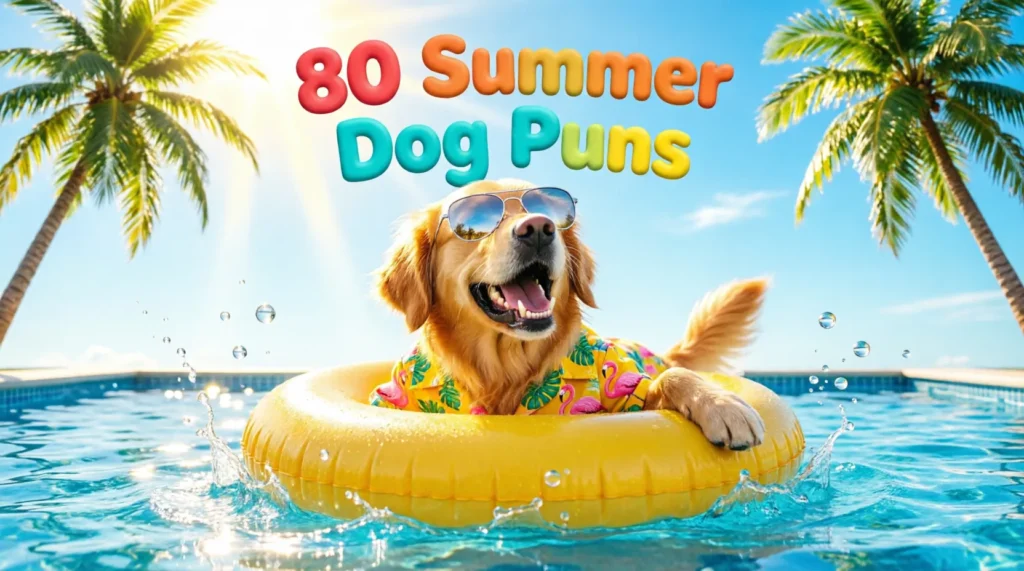 summer dog puns