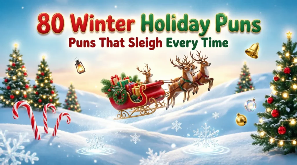 winter holiday puns