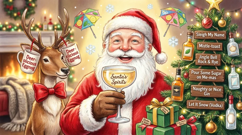 christmas alcohol puns